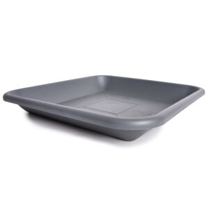 Szögletes ültetőcserép alátét antracit, 19 cm