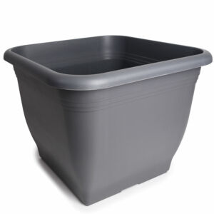 Szögletes ültetőcserép antracit, 19 cm