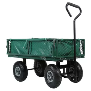 Fém kerti kézikocsi, 300 kg teherbírással