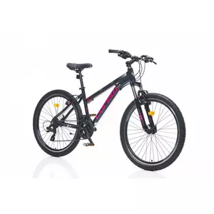 Corelli Via 1.1 24" gyerek MTB könnyűvázas kerékpár Fekete-Pink