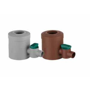 Arves esővízgyűjtőhöz bekötő elem csappal barna Arves esővízgyűjtőhöz bekötő elem csappal barna