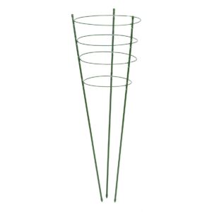 Nature Műanyag bevonatú kúp alakú virágtámasz, 60 cm x D7 mm, zöld