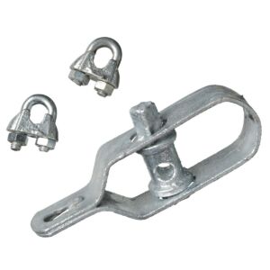 Nature Kötöződrót feszítő, huzalfeszítő szett, horganyzott fém, szürke