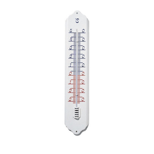 Nature Műanyag hőmérő, 49,5 x 9,7 x 0,8 cm, fehér