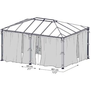 Palram Martinique 5000 szúnyogháló (szürke)  Palram Martinique 5000 szúnyogháló (szürke)