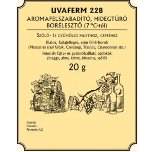 Aromafelszabadító, hidegtűrő borélesztő 20 g 10 db/gyűjtő