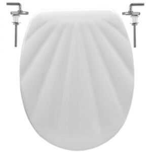 Kagylós fém zsanéros MDF wc tető