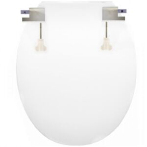 Fehér Duroplast lecsapodásgátlós wc tető