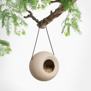 SingingFriend LISA kerámia madáretető bézs 16x14x16 cm