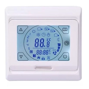 Digitális, programozható érintő képernyős termosztát padló és levegő érzékelővel (M9