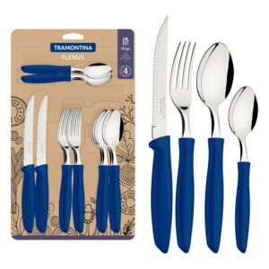 Tramontina plenus evőeszközkészlet, 16 részes - kék