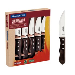 Tramontina jumbo steak kés, 6 db - barna *