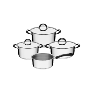 Tramontina duo silicon edénykészlet, 4-tlg