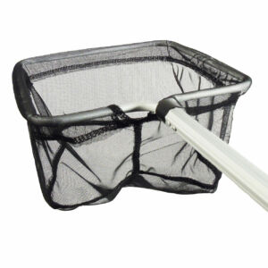 Merítőháló nagy,négyzet alakú,teleszkópos nyéllel 113-180 cm