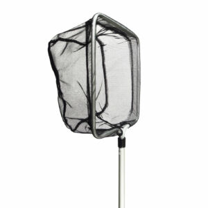 Merítőháló kicsi,négyzet,alumínium nyéllel 103cm