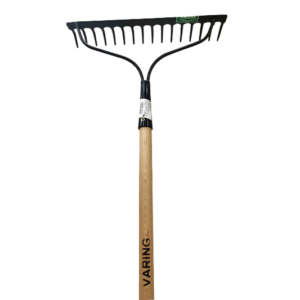 Varing gereblye, acél, keményfa nyél, 163cm, 16fog