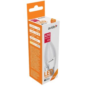 Avide LED Candle 6W E14 NW 4000K												