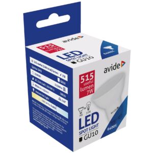 Avide LED Spot Alu+plastic 7W GU10 110° CW 6400K								Avide LED Spot Alu+plastic 7W GU10 110° CW 6400K																