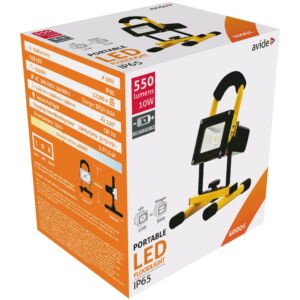 Avide LED Reflektor Akkumulátoros 10W NW 4000K