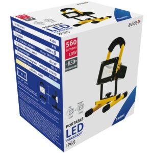 Avide LED Reflektor Akkumulátoros 10W CW 6400K