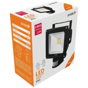 Avide LED Reflektor 20W NW 4000K Mozgásérzékelős PIR