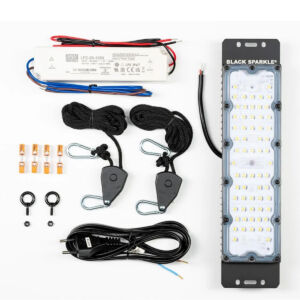 Ledium Black Sparkle® növényvilágító LED DIY készlet, teljes spektrumú, IP65, 90°, 55W, 128 µmol 