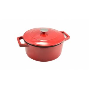 Perfect Home - Öntöttvas lábas zománcozott 24 cm 4 literes piros