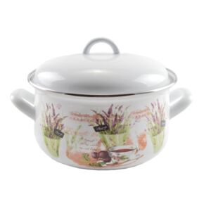 Perfect Home Levendula  Zománcozott lábas 20 cm+fedő 13468