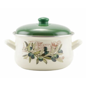 Perfect Home Oliva Zománcozott lábas 22 cm+fedő  14829 Perfect Home Oliva Zománcozott lábas 22 cm+fedő  14829