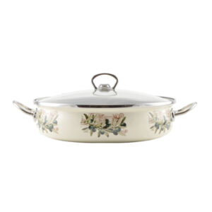 Perfect Home Oliva Zománcozott szeletsütő lábas 28 cm+üvegfedő 14836