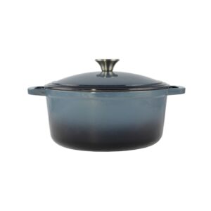 Perfect Home Zománcozott öntöttvas lábas 28 cm 7 literes Acélkék 15720