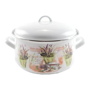 Perfect Home - Zománc lábas fedővel 22 cm 4,8 L
