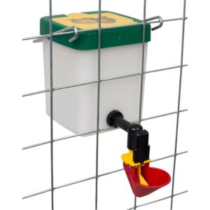 Tartályos kis csepptálcás itató, 0.5 liter, piros