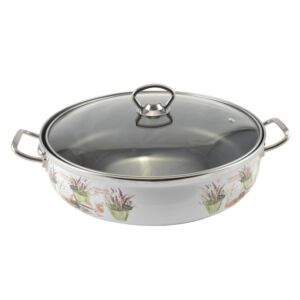 Perfect Home - Zománcozott szeletsütő üvegfedővel 28 cm