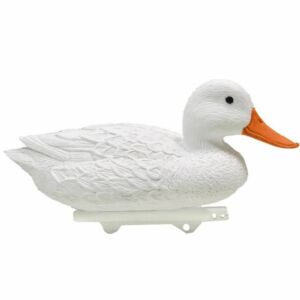Úszó kacsa fehér, 37 cm - Élethű madár figura - csalimadár