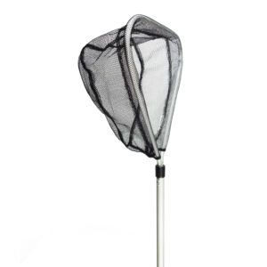 Merítőháló kicsi,háromszög alakú,alumínium nyéllel 103 cm