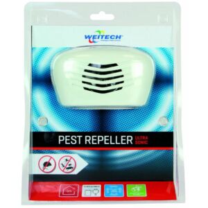 Ultrahangos kártevő riasztó 140 m2/hálózatról és elemmel is működik