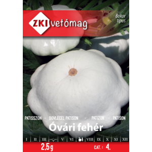 ZKI Patiszon Óvári Fehér Vetőmag 3g
