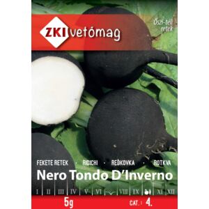 ZKI Retek Nero Tondo d'lnverno Vetőmag 5g ZKI Retek Nero Tondo d'lnverno Vetőmag 5g