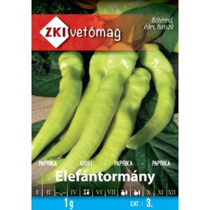 ZKI Paprika Elefántormány Vetőmag 1g