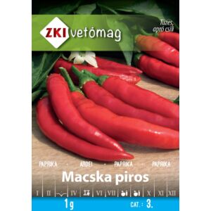 ZKI Paprika Macskapiros Vetőmag 1g