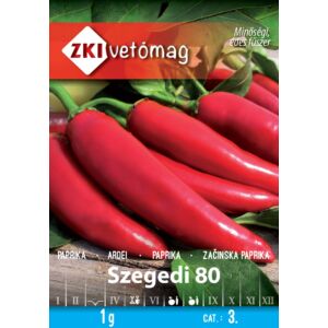 ZKI Paprika Szegedi 80 Vetőmag 1g ZKI Paprika Szegedi 80 Vetőmag 1g