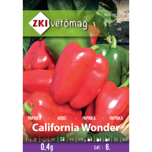 ZKI Paprika California Wonder vetőmag 0,4g ZKI Paprika California Wonder vetőmag 0,4g