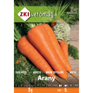 ZKI Arany sárgarépa vetőmag 3g