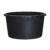 Nature Polietilén virágcserép lapos tappal, 30 l, 31 x D41,5 cm, fekete