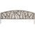 Nortene metal border mini kerítés, festett fém ágyásszegély (40x100 cm) - Athea, levél