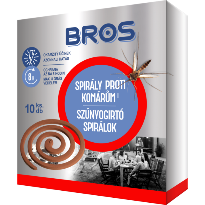 Bros szúnyogirtó és riasztó spirál 10db/csoma
