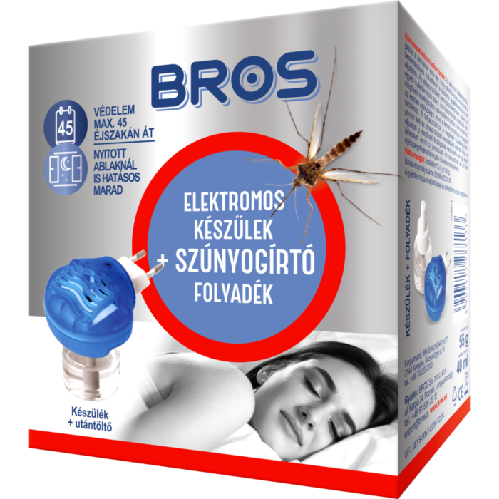 Bros Szúnyogriasztó kombi készülék + folyadék