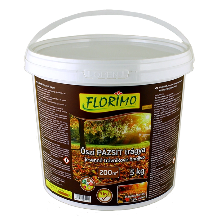 Florimo® Őszi Pázsit Műtrágya /Vödör/ 5 kg