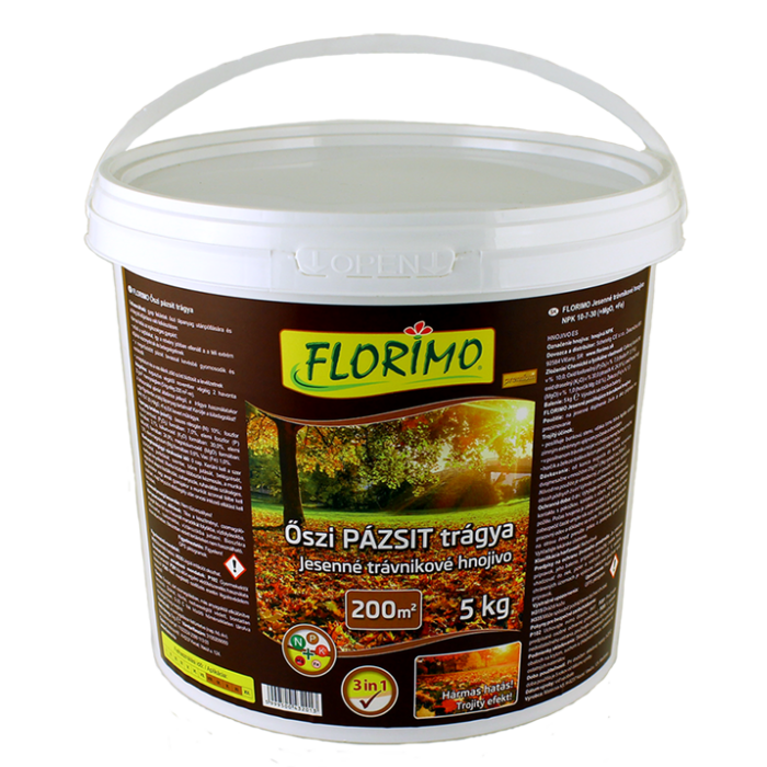 Florimo® Őszi Pázsit Műtrágya /Vödör/ 5 kg